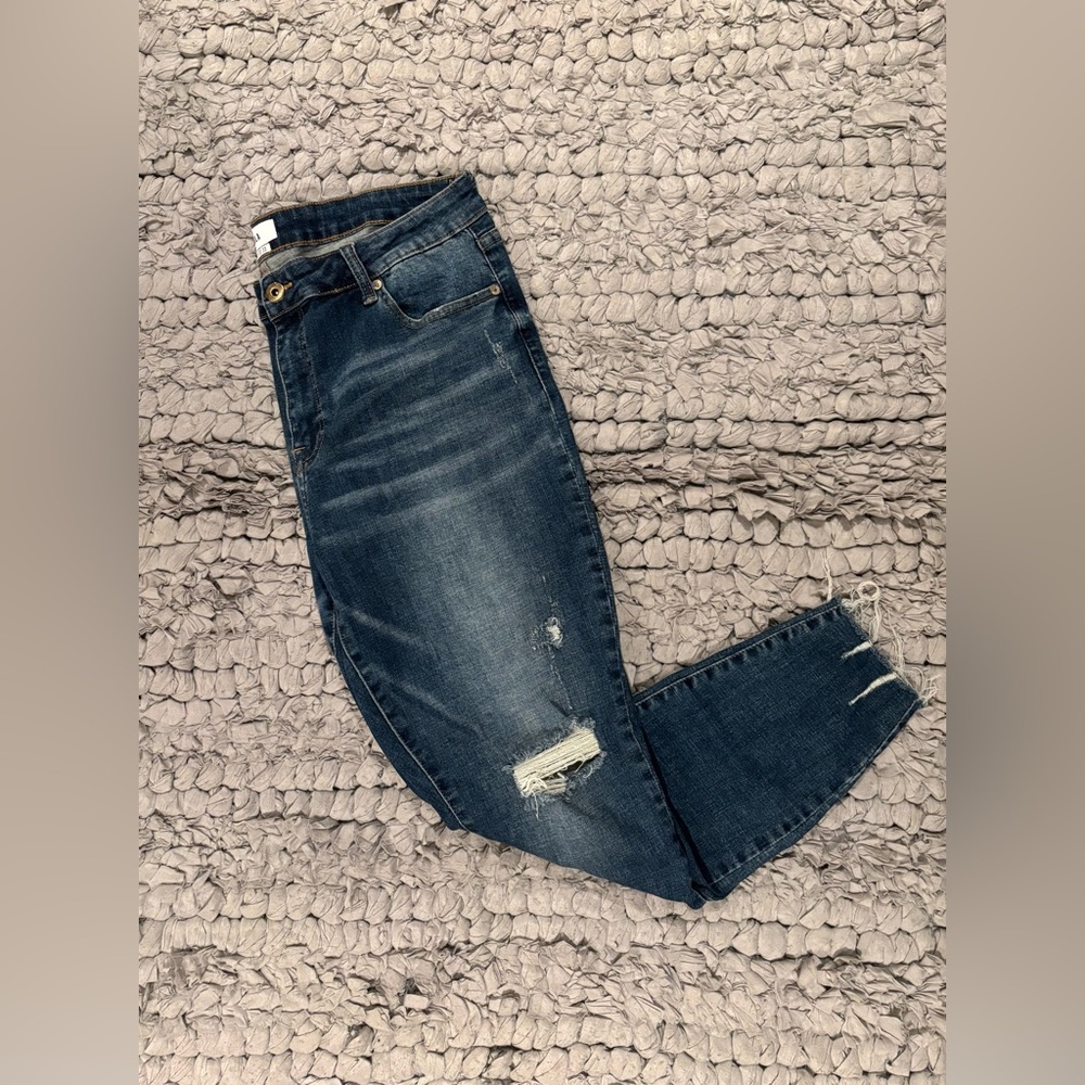 Pistola lanissa distressed raw hem denim